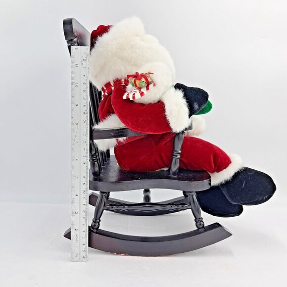 Christmas Dan Dee Rocking Chair Santa Sings Santa Claus is Coming to Town VIDEO - Picture 16 of 17